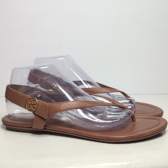 Tory Burch Shoes - Tory Burch Minnie travel flat thong/ slingback sandals womans size 10.5